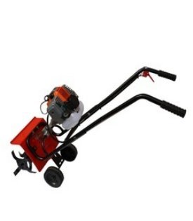 Red 2 Stroke Mini Tiller