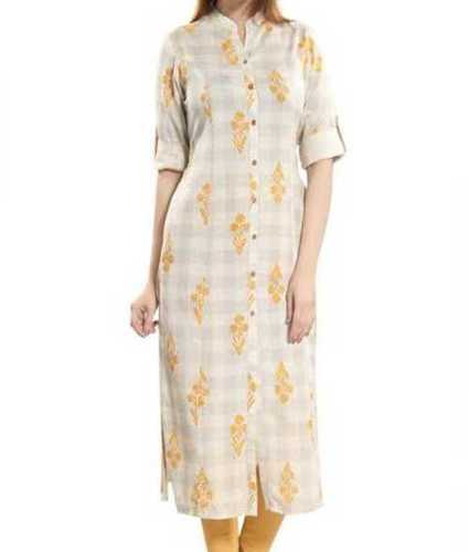 Washable Skin Friendly Ladies Cotton Kurtis