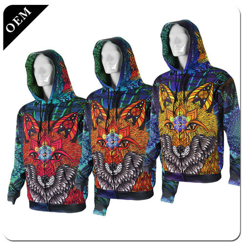 Various Custom Mens 3D Printed Pullover Hoodies