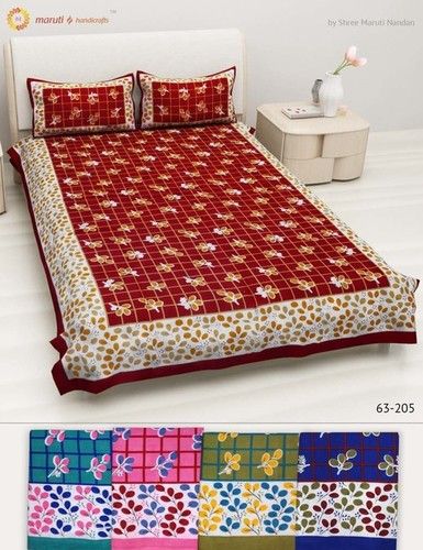 Handicrafts Jaipur Single Bedsheets With 2 Pillow Covers