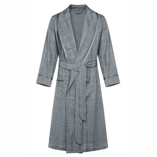 Grey Comfortable Women Night Robe