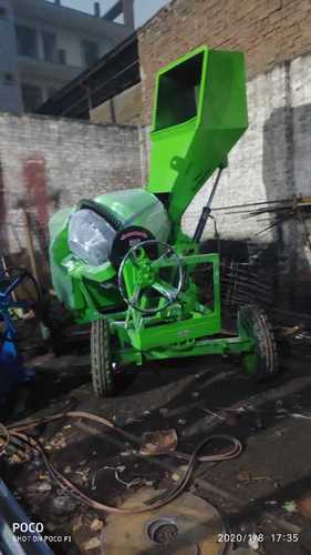 Concrete Mixer - 100-1000 kg Weight, Electric Semi Automatic Green Design | PLC Control System, Ideal for Construction