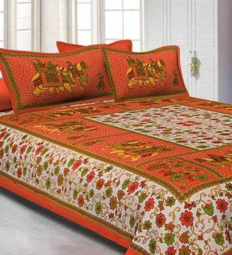 Any Cotton Printed Double Bed Sheets