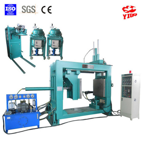Epoxy Resin Automatic Pressure Gelation Hydraulic APG Process Machine - 5100*1380*3030mm Dimensions, Green Color Finish , 5900kg Weight Capacity, PLC Controlled Automation