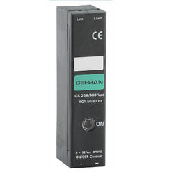 Solid State Relay - 25 to 40 Amp, 4 Pole for Industrial Applications | New gefran Black Relay with 0.05 to 40 Amp Max Output Current and 25-480 VAC Load Voltage