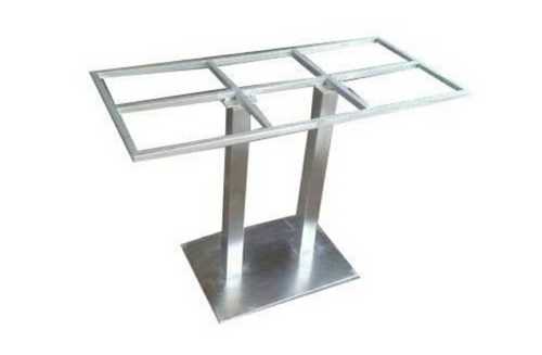 Silver Stainless Steel Rectangular Table 