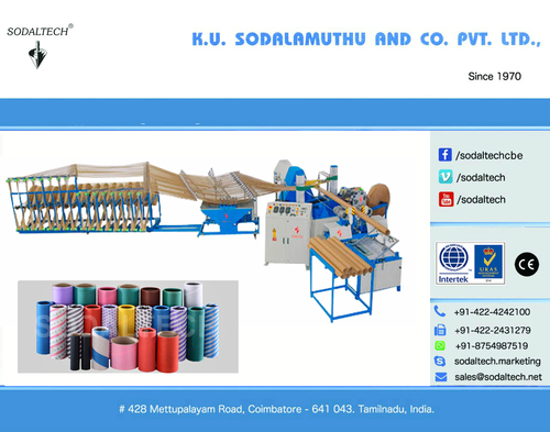 Paper Tubes, Cardboard Cores, Poy, Dty Tubes, Spiral Tube Cores, Parallel Tubes, Packaging Tubes And Cores Making Machine