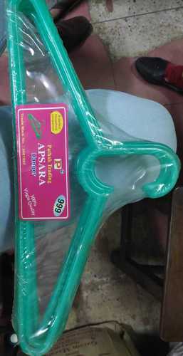 Green Plain Plastic Clothes Hanger