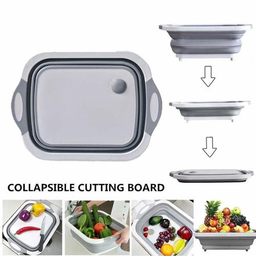 3-in-1 Folding Cutting Board With Basket