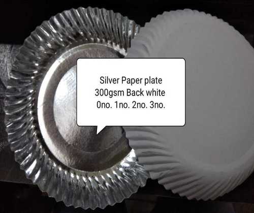 Silver Paper Plate 300 Gsm