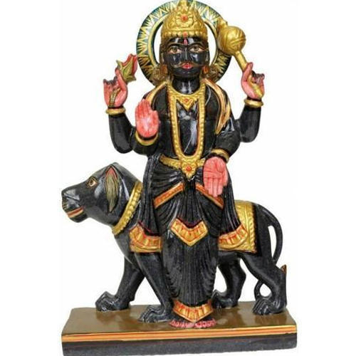 Black Marble Shani Dev Statue