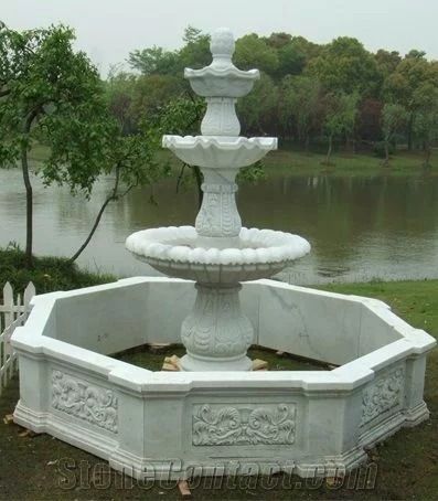 Resin Fountain - Elegant Outdoor Water Feature | Contemporary Design, Rustic Charms, Ideal for Patios and Backyards