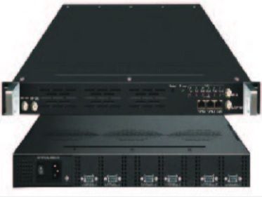 CATV Headend RF Modulator - 16 Channel 4RU Rack Mounted Chassis | Built-In Active Combiner, Microprocessor-Controlled Mini-Modulators