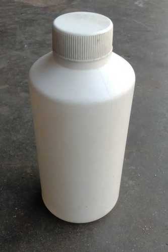 Round Plastic White Pesticides Bottle