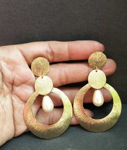 Golden Handmade Gold Plated Fashion Earring