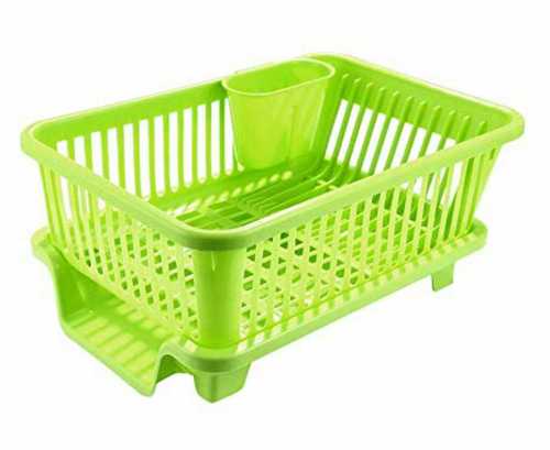 Heat Resistant Green Plastic Dish Drainer Size: Customised