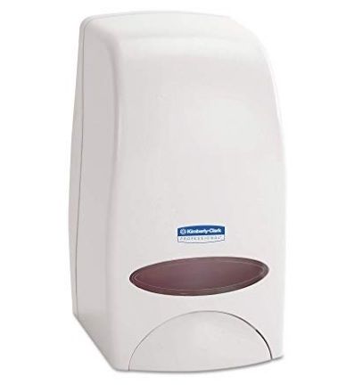 Kimberly Clark Soap Dispenser - High-Gloss White Design | Quick-Fill, Customizable, Space-Saving Hygiene Solution for Washroom Environments