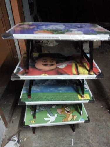 Crafted Printed Study Table For Kids