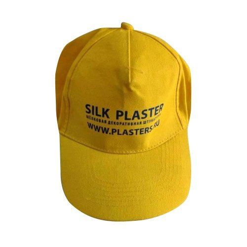 Yellow Color Cotton Printed Cap