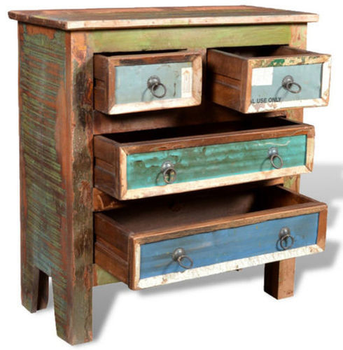 Traditional Solid Wood Reclaimed Night Stand