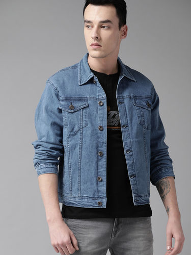 Blue Washed Denim Jacket Gender: Mens