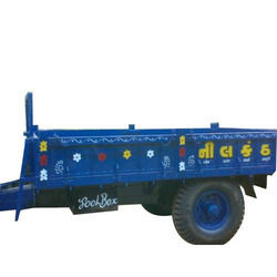 Blue Mild Steel Tractor Trolley