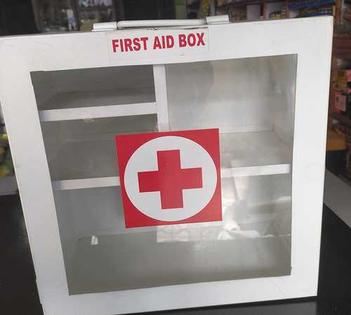 White Plastic First Aid Box 