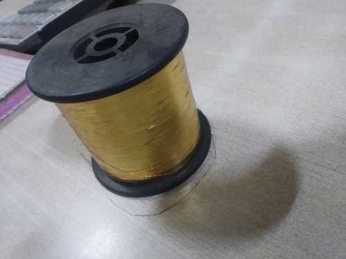 Yellow Metallic Polyester Yarn