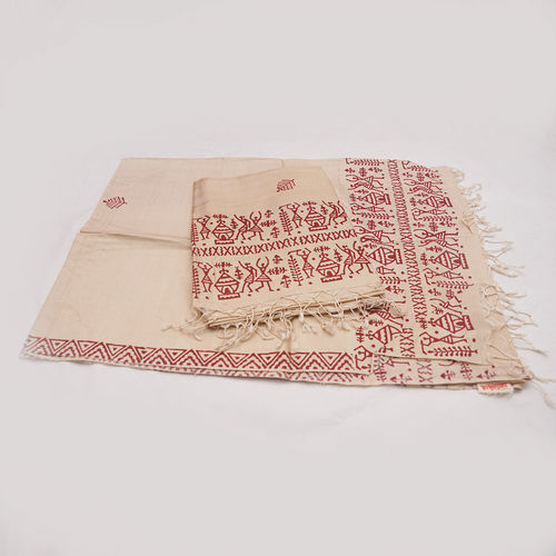 Indian Designer Tussar Cotton Dupatta