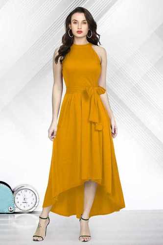 MAA FAB Women A-line Yellow Dress - Buy MAA FAB Women A-line Yellow Dress  Online at Best Prices in India | Flipkart.com