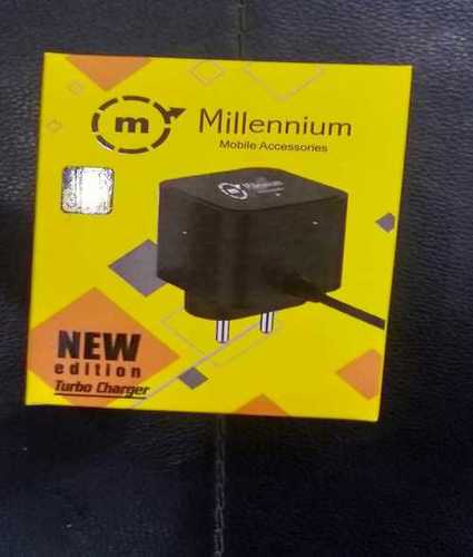 Black Millennium Wired Mobile Charger