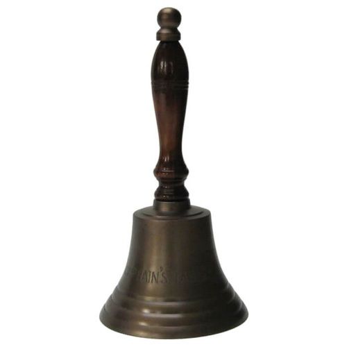 Aluminum Captains Bell Antique Finish Engraved