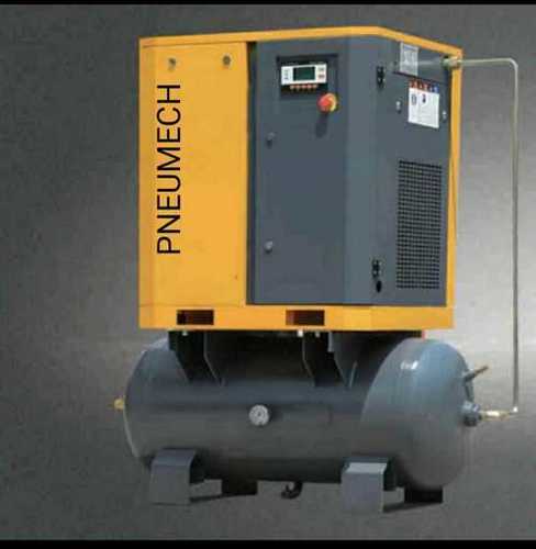 Lubricated Industrial Screw Air Compressor