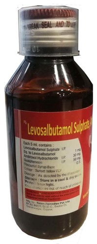 Levosalbutamol Sulphate Ambroxol Hydrochloride Guaiphenesin Syrup