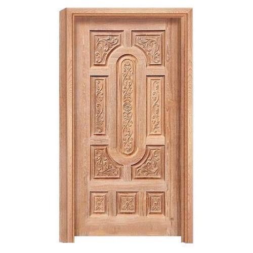 Brown Wooden Door With Fine Finished