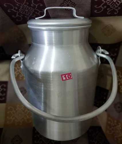 Sivler Silver Aluminium Milk Cans