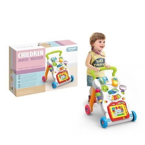 Multi Color Plastic Children Music Walker