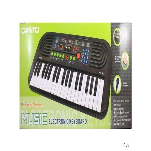 White And Black Plastic Musical Electronic Keyboard