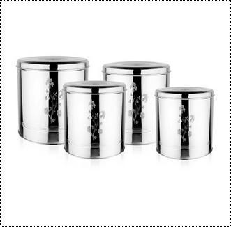 Mirror Polished Steel Stainless Storage Pot