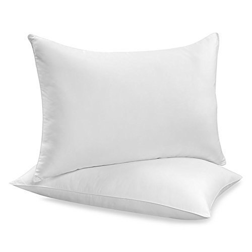 Offwhite White Plain Microfiber Pillow