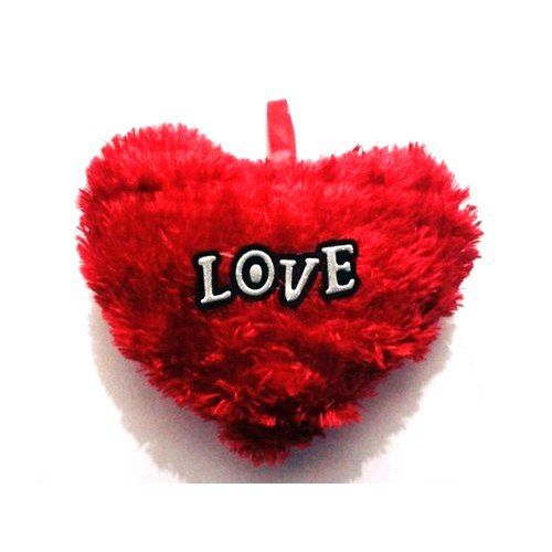 100% Polyester Heart Shape Red Cushion