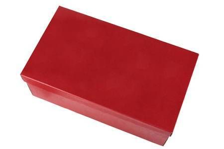 Rectangular Red Shoe Box