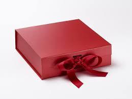 Rectangular Red Shoe Box