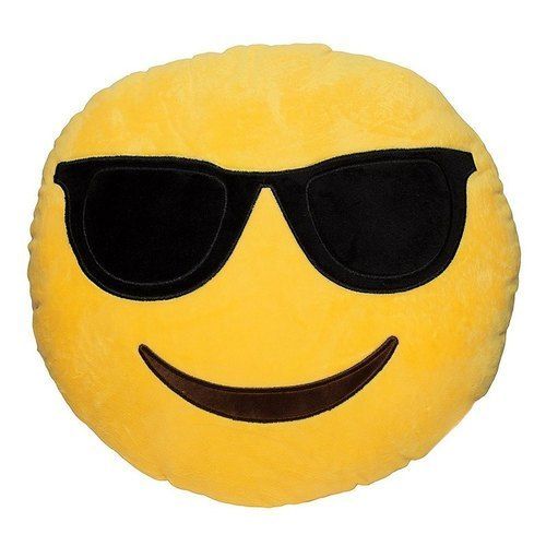 Cotton Smile Face Yellow Stuffed Toy