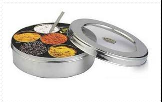 Stainless Steel See Thru Masala Container