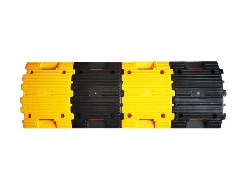 PVC Speed Breaker - 350x250x50mm | Yellow and Black, High Strength, Robust Build, Flawless Finish