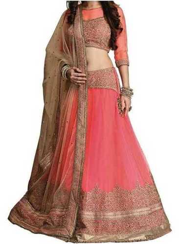 Pink Ladies Party Wear Ghagra Choli 