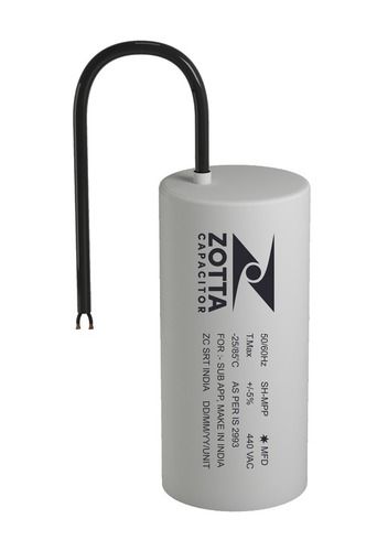 White Color Motor Run Capacitor