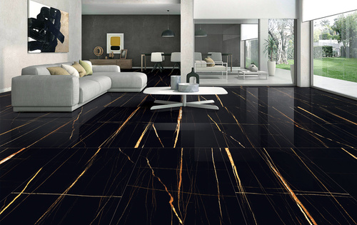 Black High Glossy Porcelain Tile