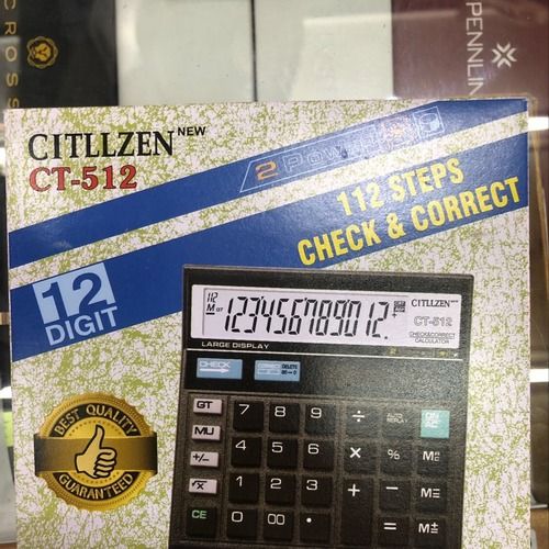 Black Citllzen 12 Digit Display Big Calculator